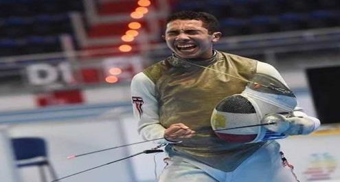 المصري حمزه يتوج بكأس العالم للشباب لسلاح الشيش